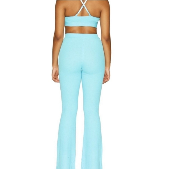 🩵 NAKED WARDROBE Waffle-Knit Flare Pants 🩵 - Picture 5 of 5